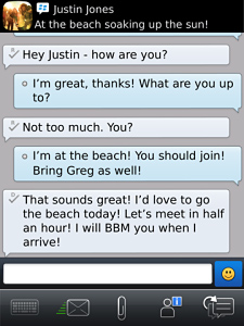 Messenger for BlackBerry in 2011
