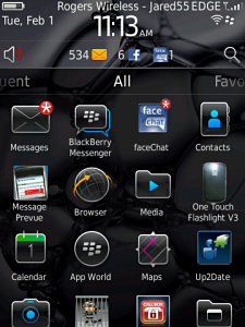 Chat on Facebook - FriendChat for BlackBerry in 2011
