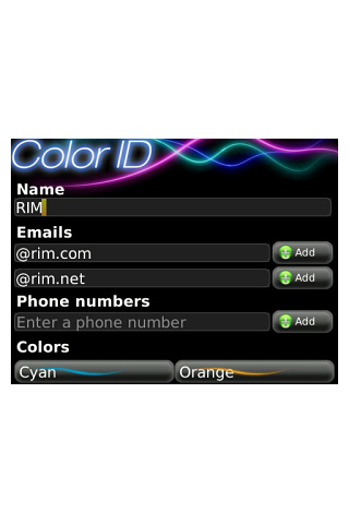 Color ID FREE for BlackBerry in 2011