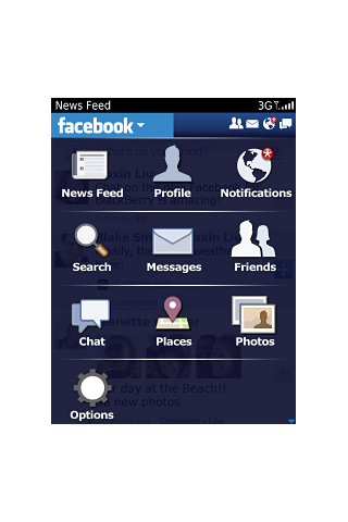 Facebook for BlackBerry in 2011