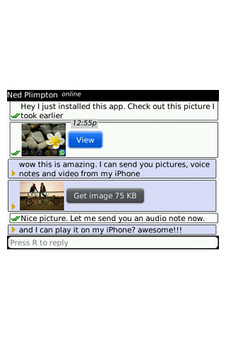 WhatsApp Messenger for BlackBerry in 2011