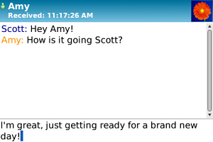 Windows Live Messenger for BlackBerry in 2011 – Chat