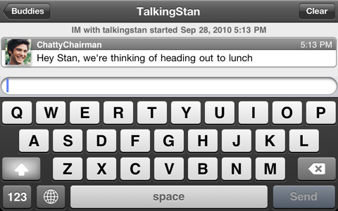 AIM for iPhone in 2010 – TalkingStan