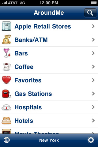 AroundMe for iPhone in 2010 – AroundMe