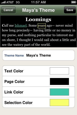 B&N eReader for iPhone in 2010 – Maya's Theme