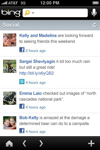 Bing for iPhone in 2010
