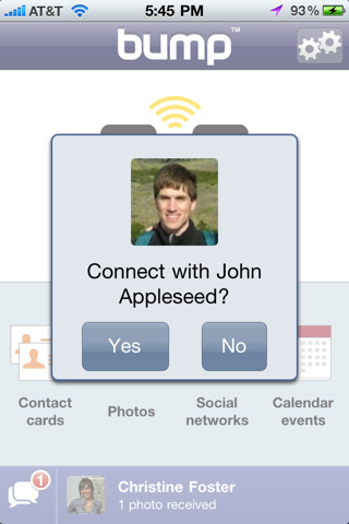 Bump for iPhone in 2010