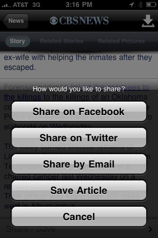 CBS News for iPhone in 2010