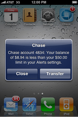 Chase Mobile (SM) for iPhone in 2010 – Chase