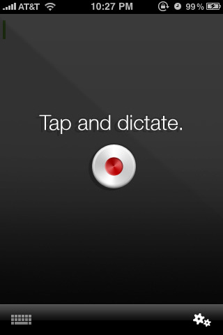 Dragon Dictation for iPhone in 2010 – Tap and Dictate