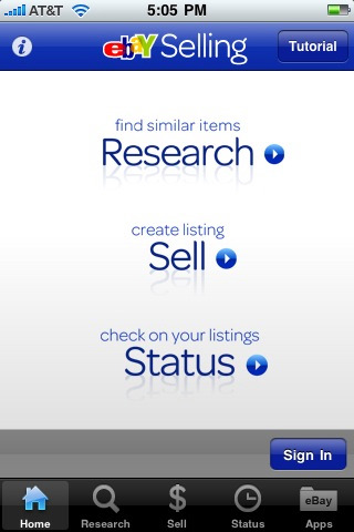 eBay Selling for iPhone in 2010 – Home