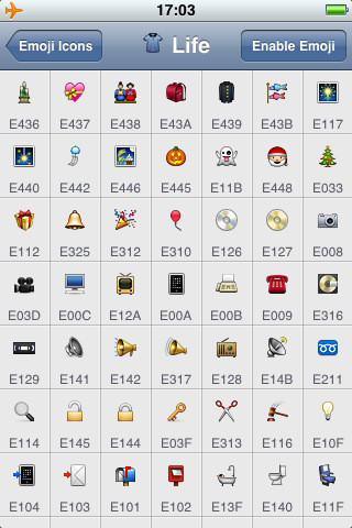 Emoji Icons Free for iPhone in 2010 – Life