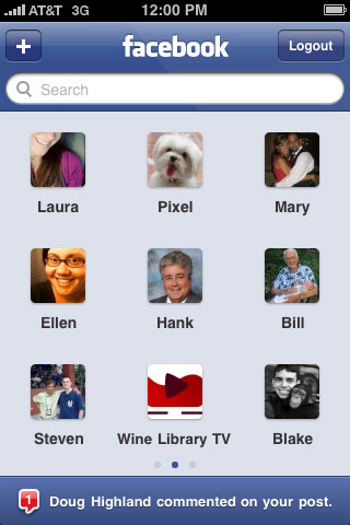 Facebook for iPhone in 2010