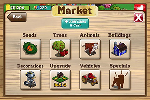 FarmVille for iPhone in 2010 – Market