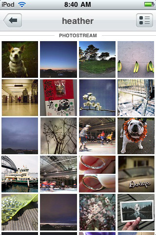 Flickr for iPhone in 2010 – Photostream