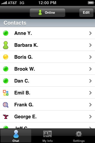 Fuze Messenger for iPhone in 2010