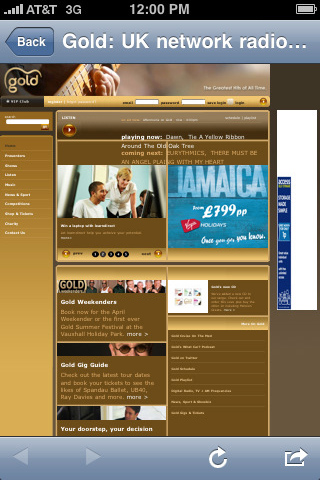 Gold for iPhone in 2010
