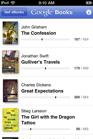 Google Books for iPhone in 2010