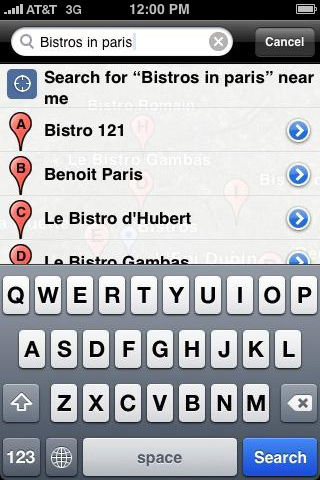 Google Earth for iPhone in 2010