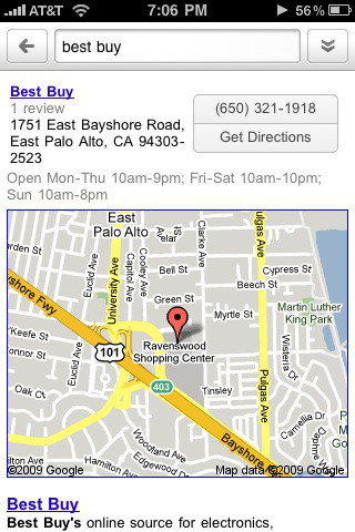 Google Mobile App for iPhone in 2010