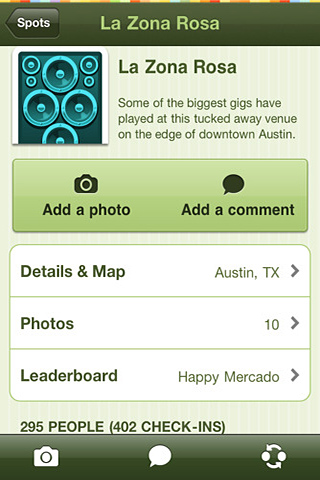 Gowalla for iPhone in 2010
