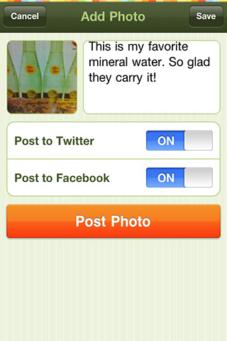 Gowalla for iPhone in 2010 – Add Photo
