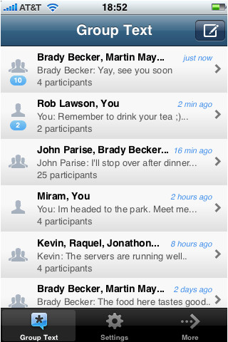 Group Text for iPhone in 2010 – Group Text