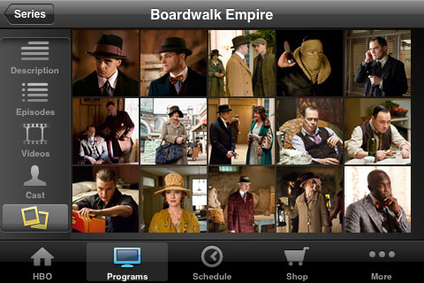 HBO for iPhone in 2010 – Programs