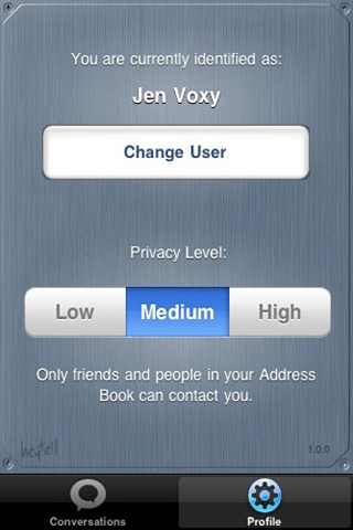 HeyTell for iPhone in 2010 – Profile