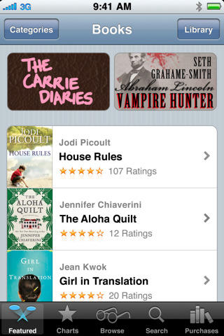 iBooks for iPhone in 2010 – Books