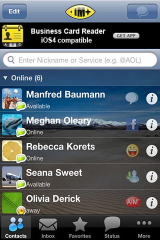 IM+ Lite for iPhone in 2010