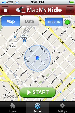 iMapMyRIDE for iPhone in 2010