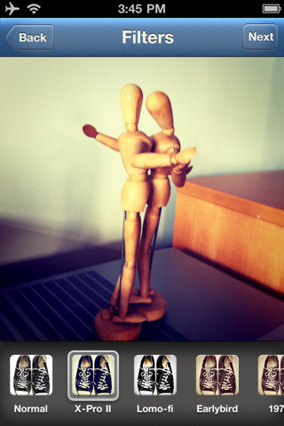 Instagram for iPhone in 2010 – Filters
