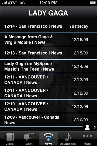 Lady Gaga – Haus of Gaga for iPhone in 2010 – News