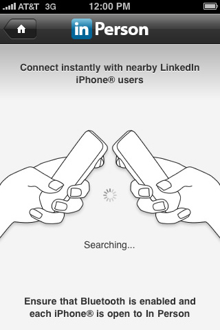 LinkedIn for iPhone in 2010 – inPerson