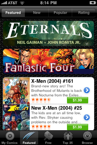 Marvel Comics for iPhone in 2010 – Featured