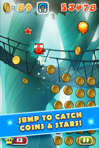 Mega Jump for iPhone in 2010 – Jump to Catch Coins & Stars!