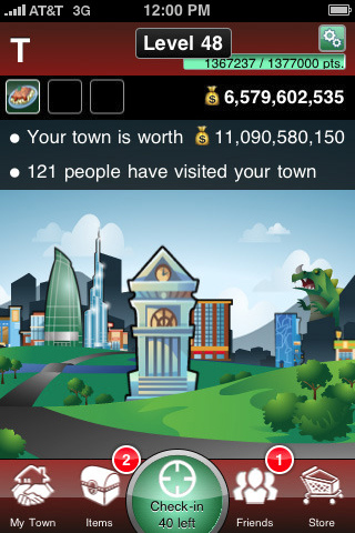 MyTown for iPhone in 2010