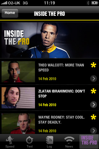 Nike Football+ for iPhone in 2010
