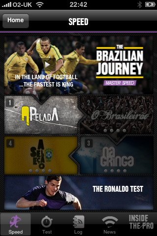 Nike Football+ for iPhone in 2010 – Speed