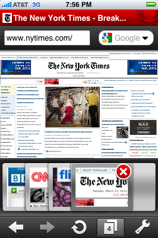 Opera Mini Web browser for iPhone in 2010