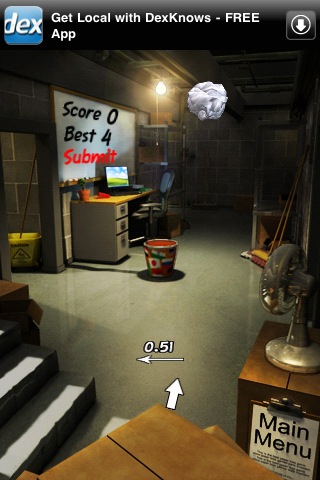 Paper Toss for iPhone in 2010