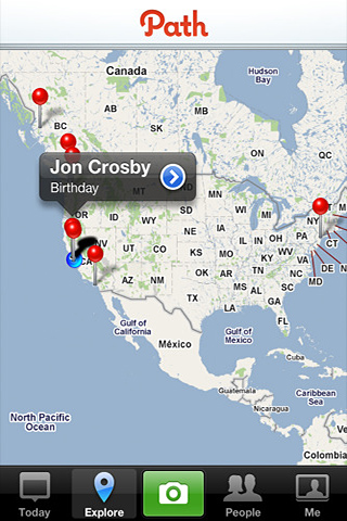 Path for iPhone in 2010 – Explore