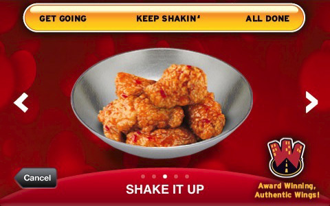 Pizza Hut for iPhone in 2010 – Shake It Up