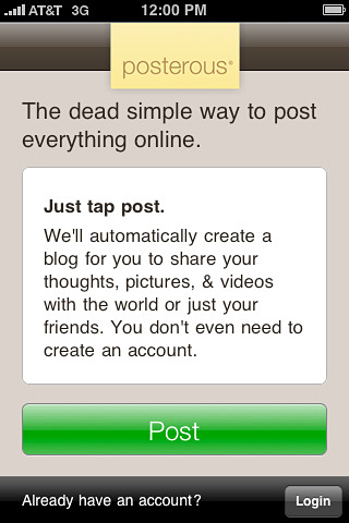 Posterous for iPhone in 2010