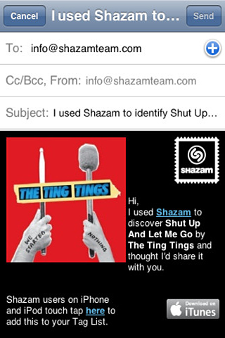 Shazam for iPhone in 2010