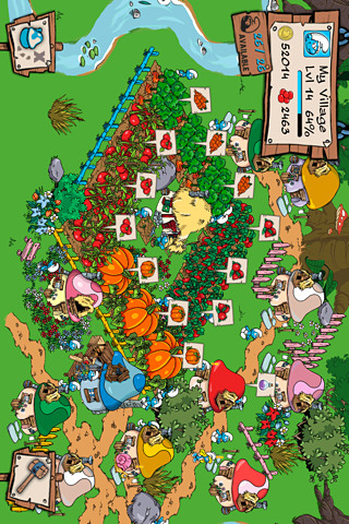 Smurfs' Village for iPhone in 2010