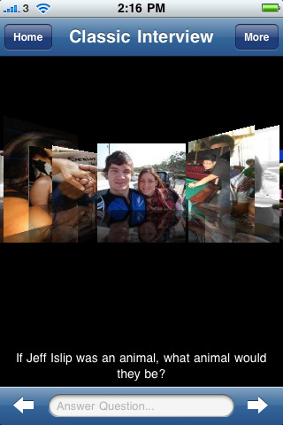 Social Interview for iPhone in 2010