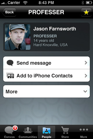 textPlus Free Text for iPhone in 2010 – People