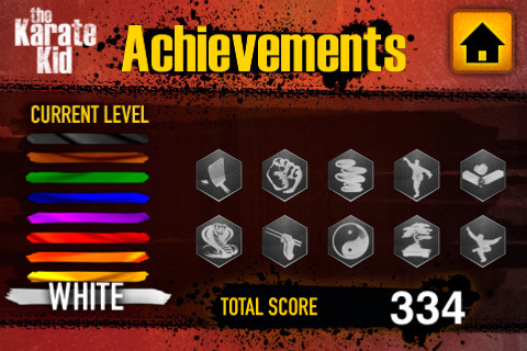 The Karate Kid for iPhone in 2010 – Achievements